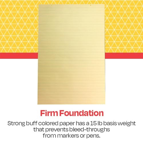 School Smart ورق مخطط مانيلّا كبير من سكول سمارت، 36 × 24 بوصة، 36 ورقة - Image 2