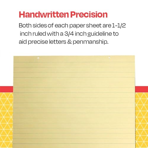 School Smart ورق مخطط مانيلّا كبير من سكول سمارت، 36 × 24 بوصة، 36 ورقة - Image 3