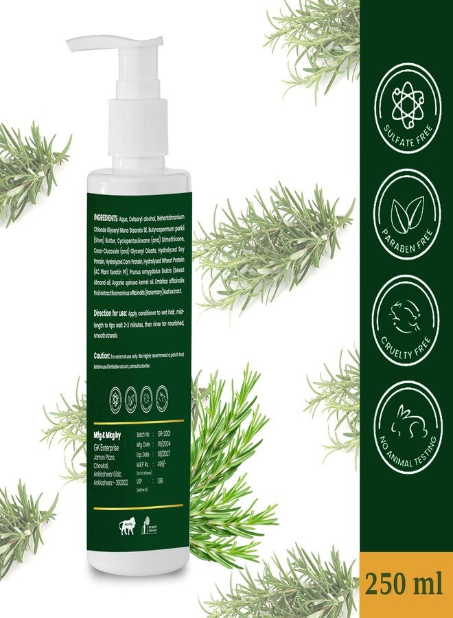 glowing essence Rosemary Anti-Hairfall Conditioner | Reduces Hair Fall & Breakage | Strengthens Hair, Fights Dandruff | For All Hair Types | Nourishing & Hydrating | 250ml - Image 3