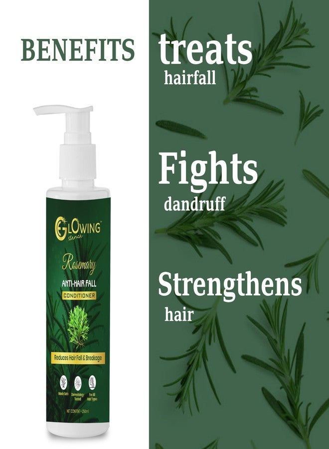 glowing essence Rosemary Anti-Hairfall Conditioner | Reduces Hair Fall & Breakage | Strengthens Hair, Fights Dandruff | For All Hair Types | Nourishing & Hydrating | 250ml - Image 4
