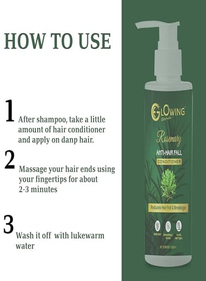 glowing essence Rosemary Anti-Hairfall Conditioner | Reduces Hair Fall & Breakage | Strengthens Hair, Fights Dandruff | For All Hair Types | Nourishing & Hydrating | 250ml - Image 5