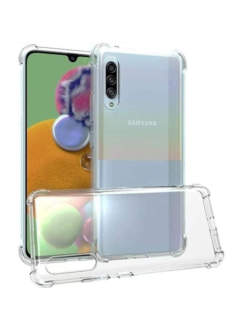 Galaxy A90 5G Crystal Clear TPU Bumper Cushion Cover with Reinforced Corners Anti-scratch Transparent Back Case for Samsung Galaxy A90 5G Clear - Image 1