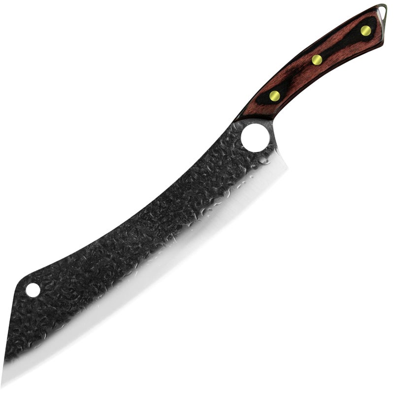 XYJ 12 Inch Extra Long Chef Knife Full Tang Razor Sharp Watermelon Slaughter Knives Style3