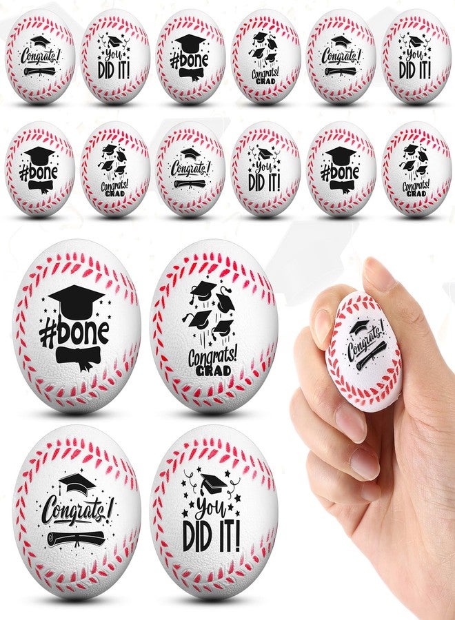 Arrowbash 12 Pcs Class of 2026 Graduation Gifts Mini Baseball Stress Balls Bulk, Baseball Fidget Toys for Graduation Boys Girls College Exchange Party Favors Dog Toy Goodie Bag Stuffers Anxiety Relief - Image 1