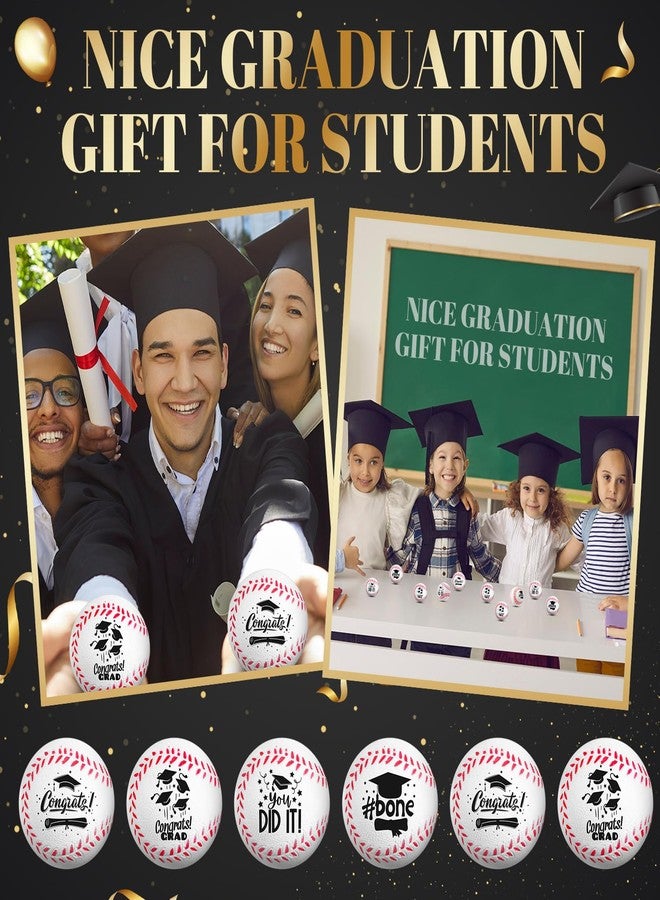 Arrowbash 12 Pcs Class of 2026 Graduation Gifts Mini Baseball Stress Balls Bulk, Baseball Fidget Toys for Graduation Boys Girls College Exchange Party Favors Dog Toy Goodie Bag Stuffers Anxiety Relief - Image 4