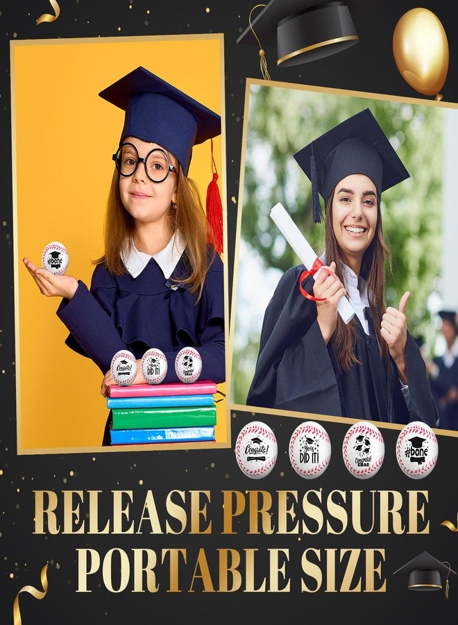 Arrowbash 12 Pcs Class of 2026 Graduation Gifts Mini Baseball Stress Balls Bulk, Baseball Fidget Toys for Graduation Boys Girls College Exchange Party Favors Dog Toy Goodie Bag Stuffers Anxiety Relief - Image 2