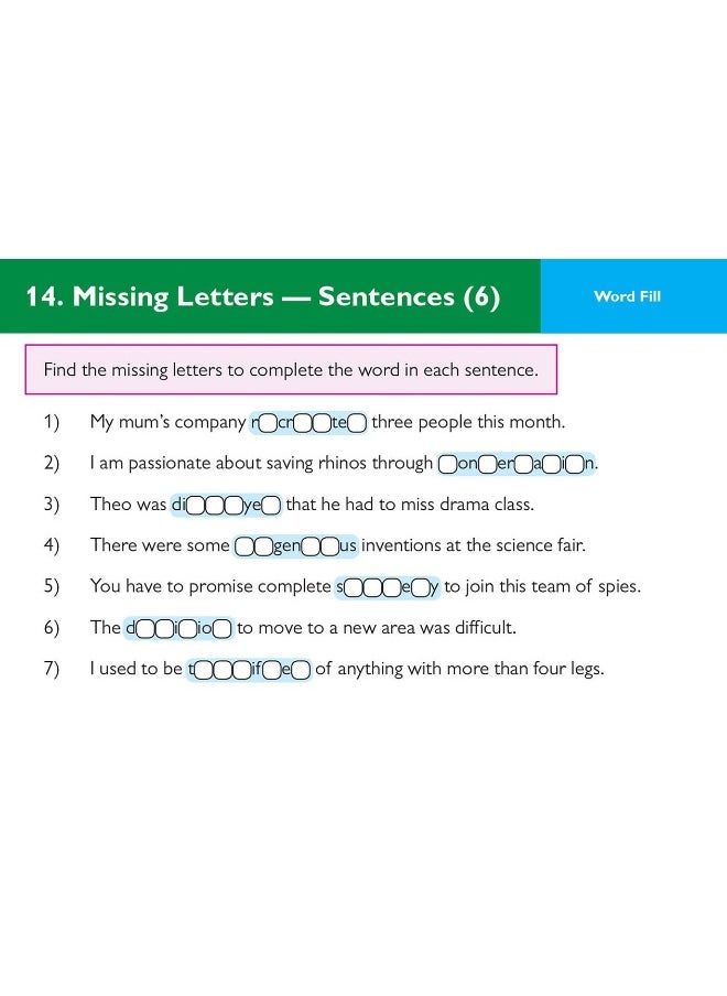 11+ CEM Revision Question Cards: Verbal Reasoning Cloze - Ages 10-11  - Image 4