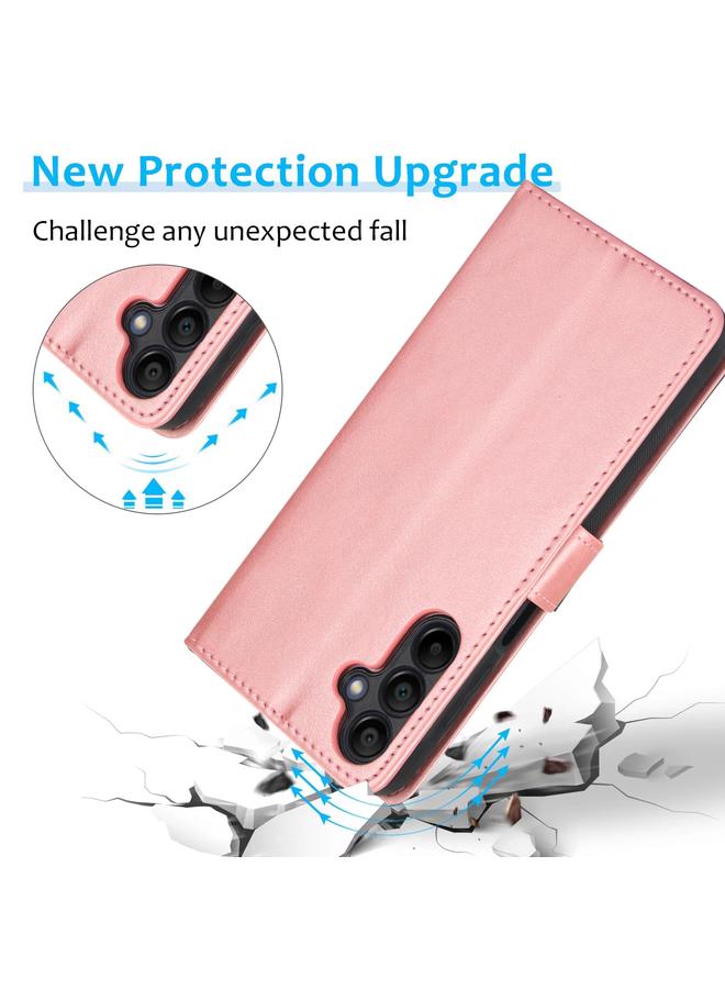 S-TOP Case For Samsung Galaxy A15 5G Calf Texture 2 in 1 Detachable Magnetic Back Cover Leather Case - Image 5