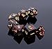 CREEBUY DND Dice Set 7Pcs Red Mix Black Nebula Dice for Dungeon and Dragons DD RPG Role Playing Games Polyhedral Dice - Image 4