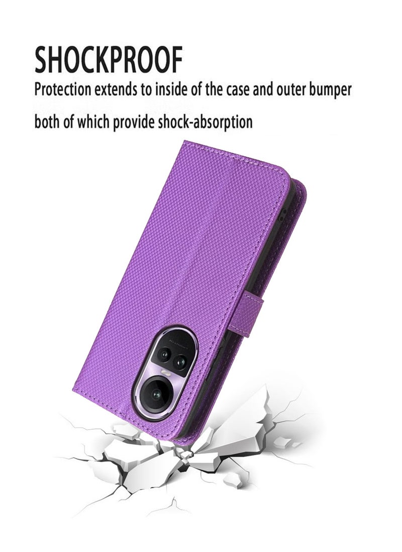 X-level OPPO Reno 10/10 Pro 5G Phone Case Cover With Full Body Camera Len Protector PU Leather Wallet Card Holder Shockproof Protective Back Cover With Release Hand Phone Holder Daily Video Kickstand  - Image 3