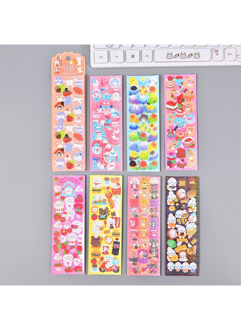 Magnetic Acrylic Block DIY Cartoon Quicksand Planner Wishing drift bottle suit 
