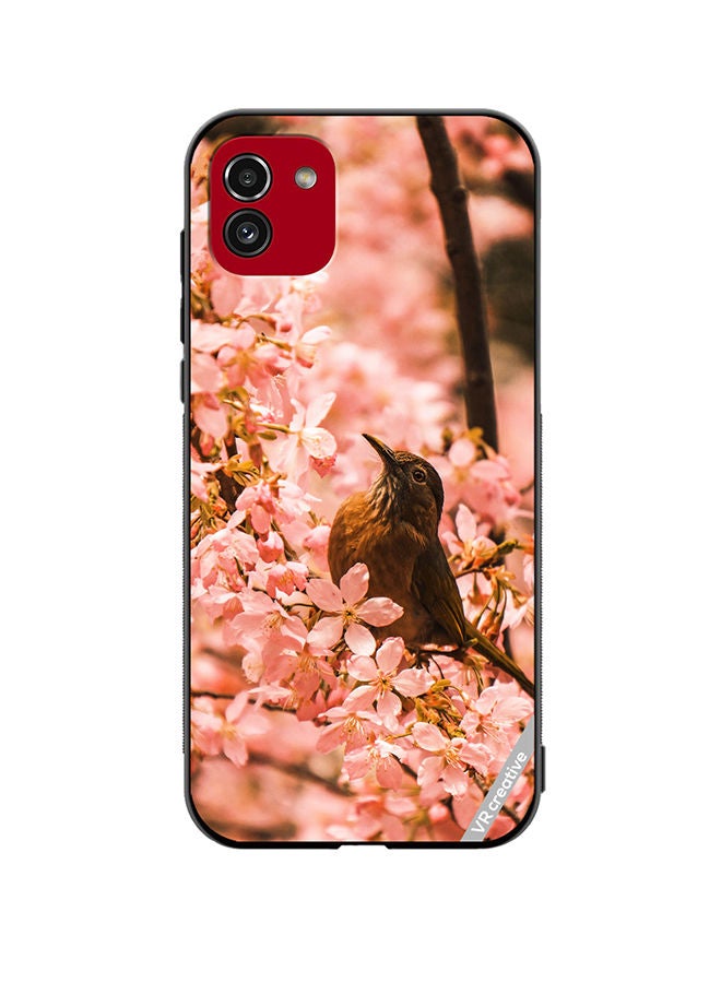 VR CREATIVE Protective Case Cover For Samsung Galaxy A03 Beauty Bird Design Multicolour - Image 1