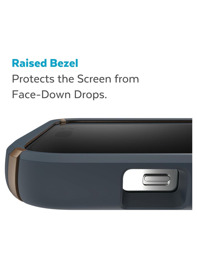 Speck Presidio2 Pro MagSafe iPhone 14 Pro Cases - Charcoal/Cool Bronze/White - Image 5