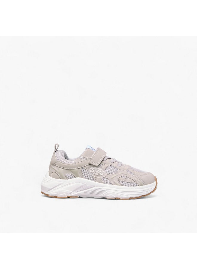 Lee Cooper Boys' Panelled Sneakers with Hook and Loop Closure - Image 3