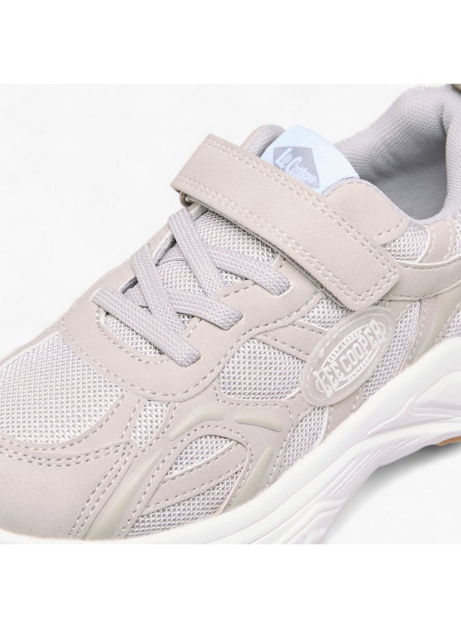Lee Cooper Boys' Panelled Sneakers with Hook and Loop Closure - Image 4