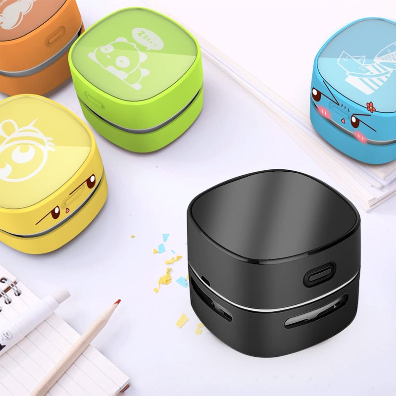 ODISTAR Desktop Vacuum Cleaner,Mini Table dust Sweeper Energy Saving,High Endurance up to 400 mins,Cordless&360º Rotatable Design for Cleaning Hairs,Crumbs,Computer Keyboard (Black Charging) - Image 4