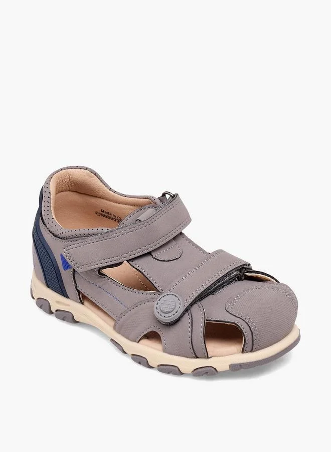 Juniors Boys Hook & Loop Fisherman Sandals