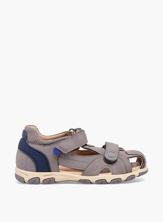 Juniors Boys Hook & Loop Fisherman Sandals