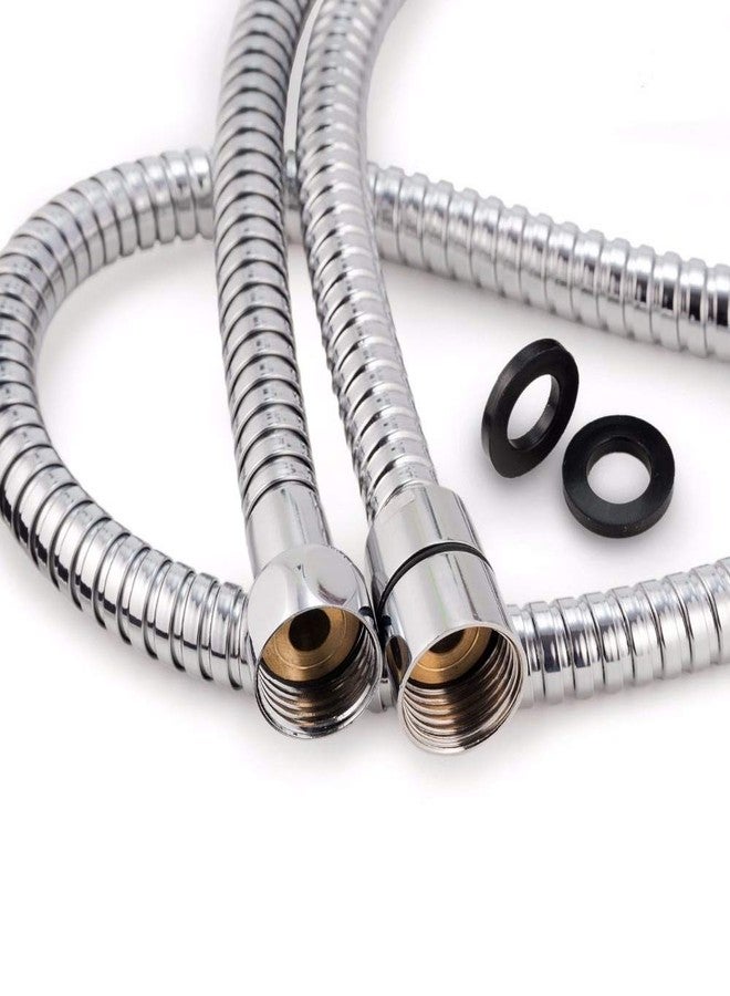 MLD Durable Steel Hand Shower Stainless Steel Flexible Handshower Hose Replacement Shower Tube (1 Meter) - Image 1
