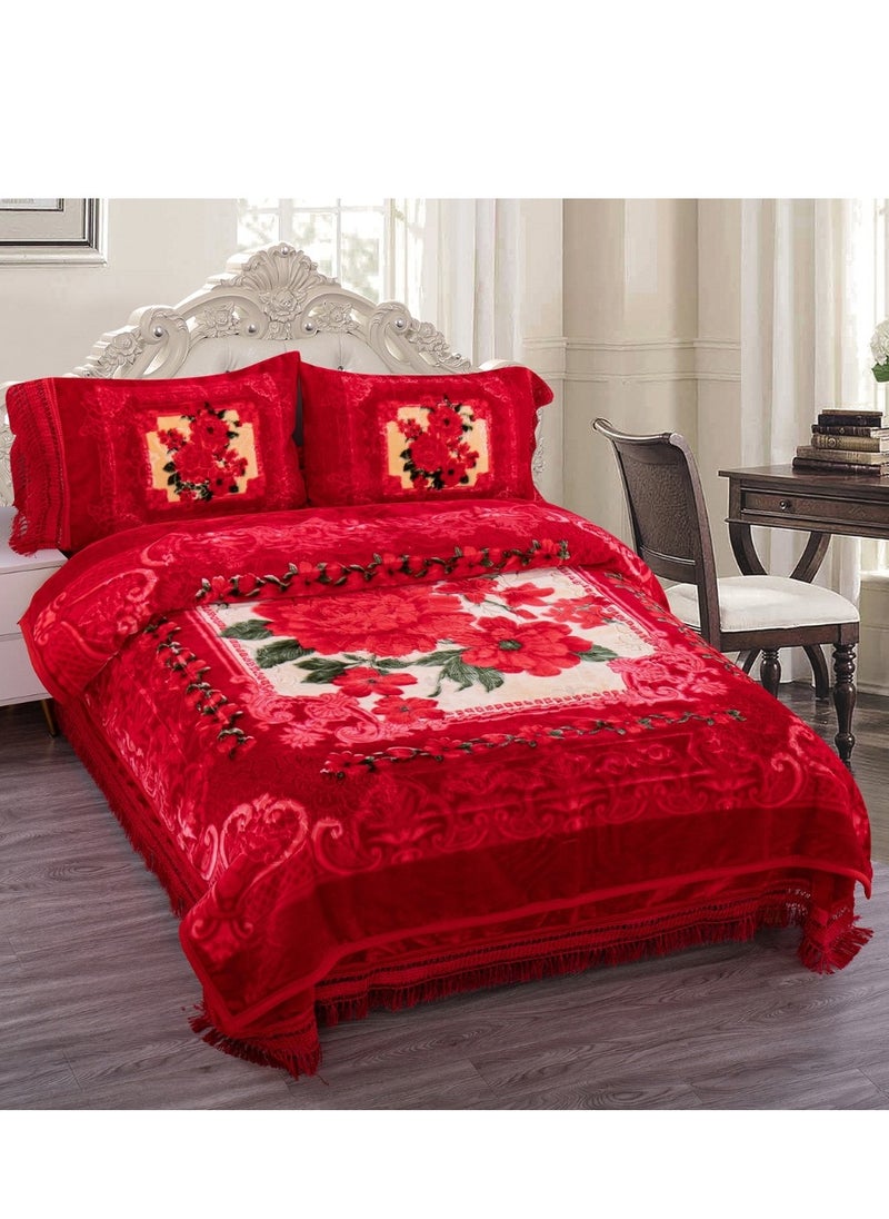 Stargold - Korea Quality Blanket Set of 4 Pieces King Size Super Soft Double Ply Combo Blanket - Image 1