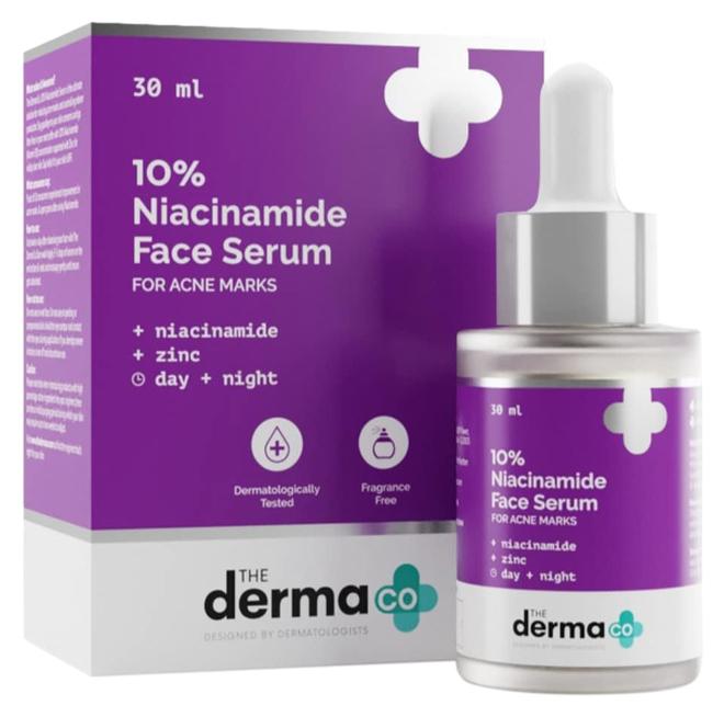 The Derma Co 10% Niacinamide Face Serum with Zinc for Acne Marks | Fades Acne Marks & Dark Spots | Controls Oil - Image 1