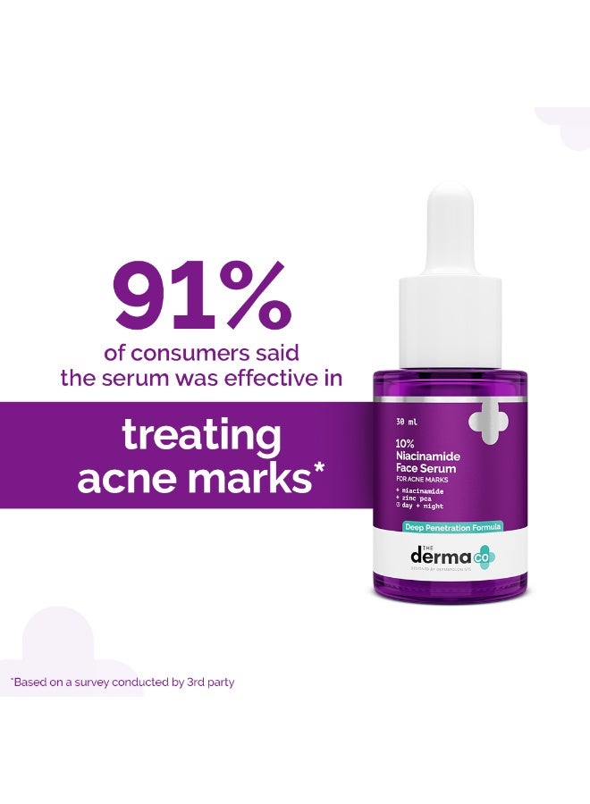 THE derma Co سيروم الوجه 10% نياسيناميد مع الزنك من شركة Derma Co لعلاج علامات حب الشباب | يزيل علامات حب الشباب والبقع الداكنة | يتحكم في الزيوت - Image 4