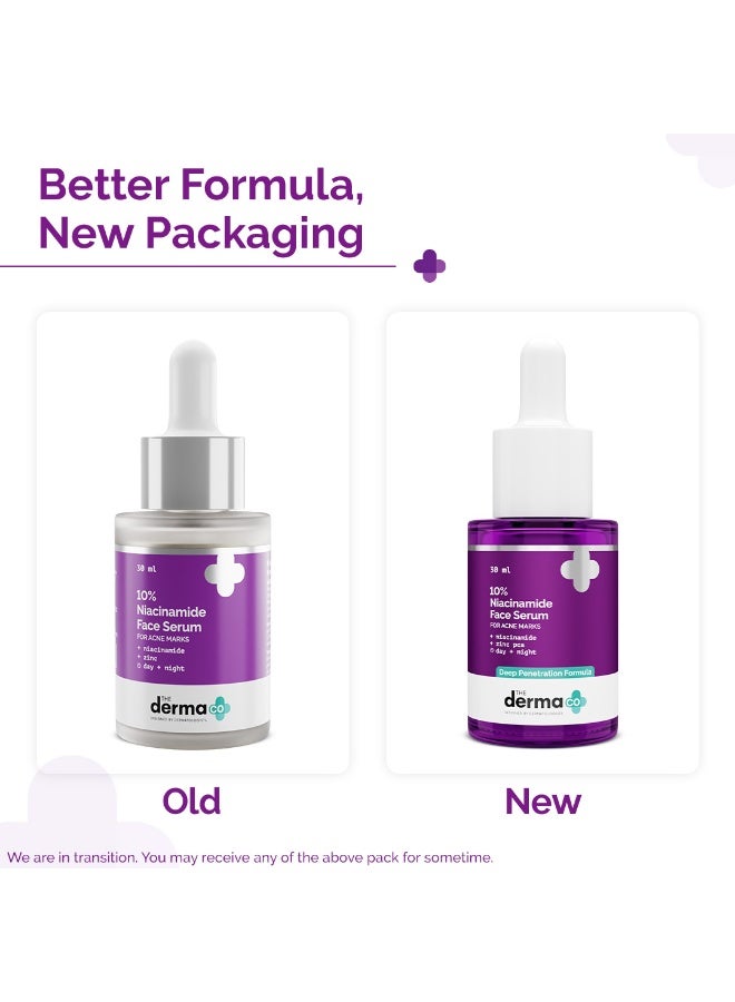 THE derma Co سيروم الوجه 10% نياسيناميد مع الزنك من شركة Derma Co لعلاج علامات حب الشباب | يزيل علامات حب الشباب والبقع الداكنة | يتحكم في الزيوت - Image 3