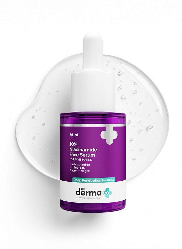 THE derma Co سيروم الوجه 10% نياسيناميد مع الزنك من شركة Derma Co لعلاج علامات حب الشباب | يزيل علامات حب الشباب والبقع الداكنة | يتحكم في الزيوت - Image 1