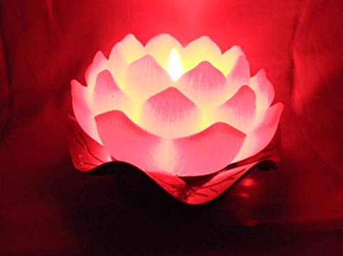 smars smars Lotus Flower LED Light Battery Powered Romantic Home Bedroom Decoration lampSet of 2Pcs  - Image 3