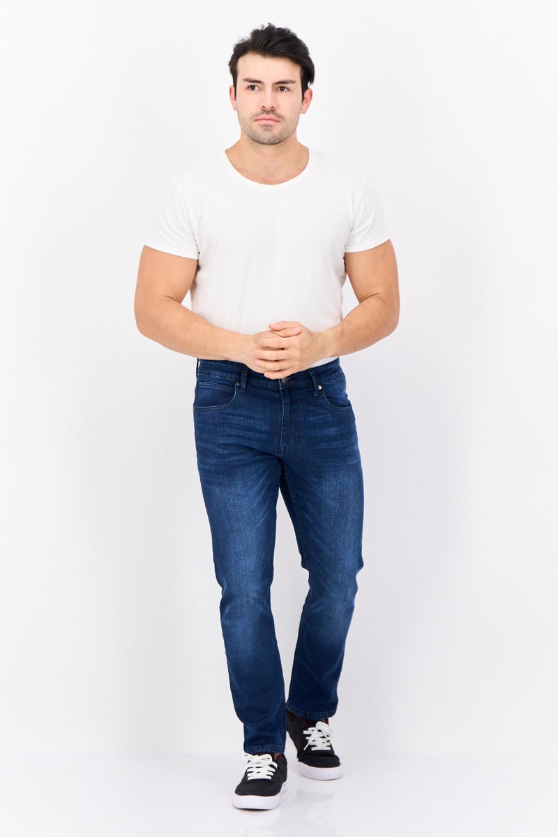 CROSSHATCH جينز دنيم ضيق للرجال، قابل للتمدد، أزرق - Image 4