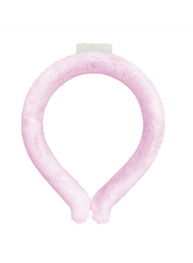 Generic Cooling Magic Ring-PCM Ice Neck Tube - No-Charge Reusable Cooling for Summer Outdoor Heat-Automatically freezes below 28°C-pink - Image 1