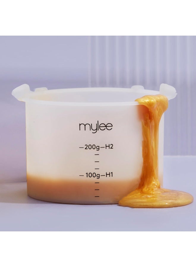 mylee Wax Silicone Jar Wax Heater Pot Wax warmer Liner Container for Soft Warm Wax or Hard Stripless Wax Beads Jar Only Wax Heater Not Included - Image 3