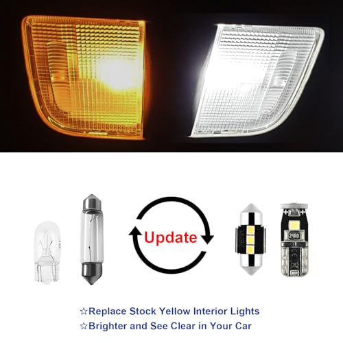 EASY EAGLE LED Interior Car Lights for Toyota-RAV4-2016-2022: 8 Piece Kit White LED Light Bulbs - Super Bright 6000K + Install Tool - Image 4