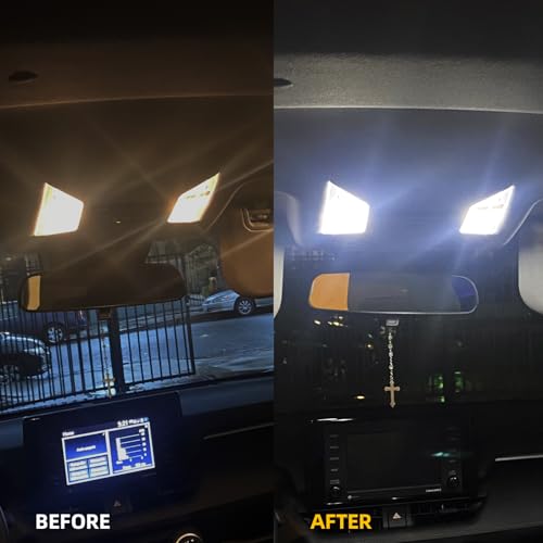 EASY EAGLE LED Interior Car Lights for Toyota-RAV4-2016-2022: 8 Piece Kit White LED Light Bulbs - Super Bright 6000K + Install Tool - Image 5