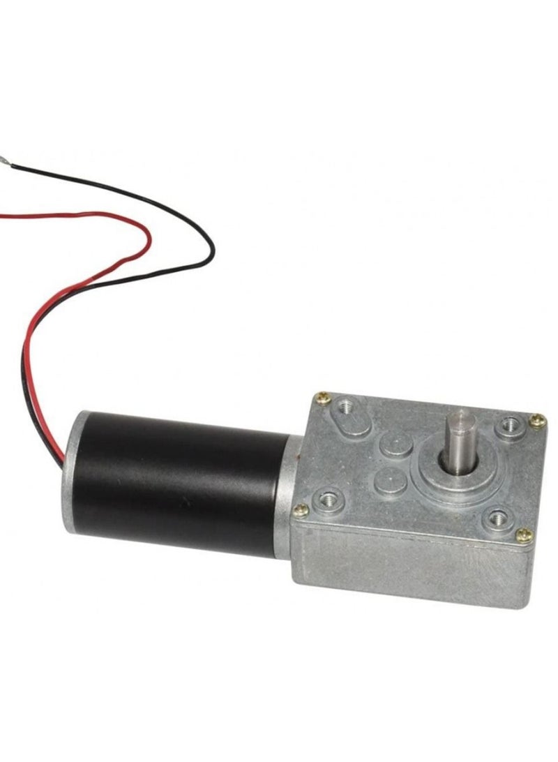 80 RPM Powerful Motor With High Torque Gear Silver 