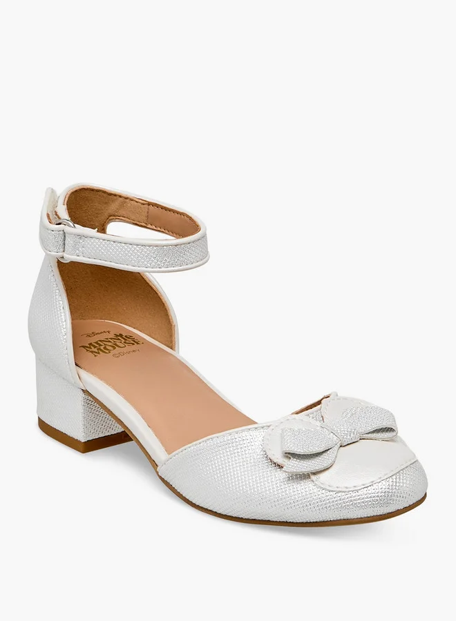 ديزني Girls Minnie Mouse Applique Shoes Ramadan Collection