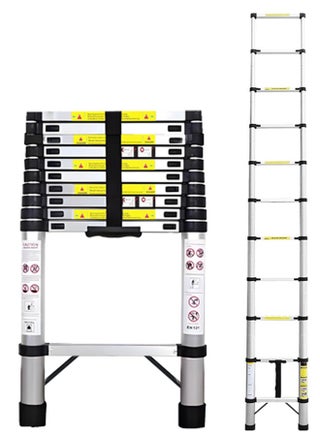 4.3m Telescopic Ladder - Heavy Duty Aluminum Extension Ladder - 150kg Capacity - EN131 Certified - pzsku/Z635C653A88D82B1E2CE3Z/45/1752137768/36264cf7-89c5-4ba1-9da1-2c423c521c7b