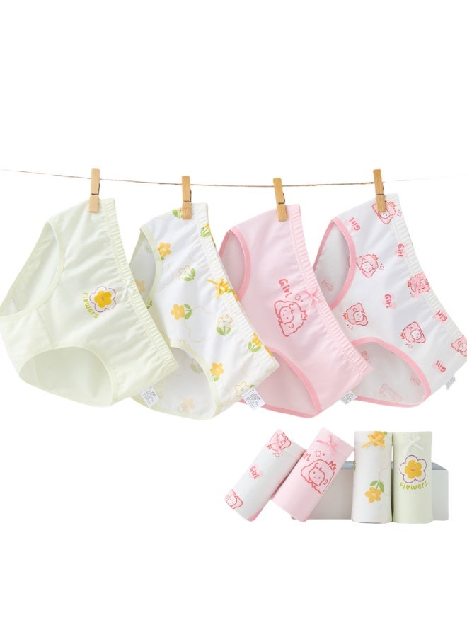 KUYING New Comfortable Skin friendly Breathable Underwear Set 0f 4