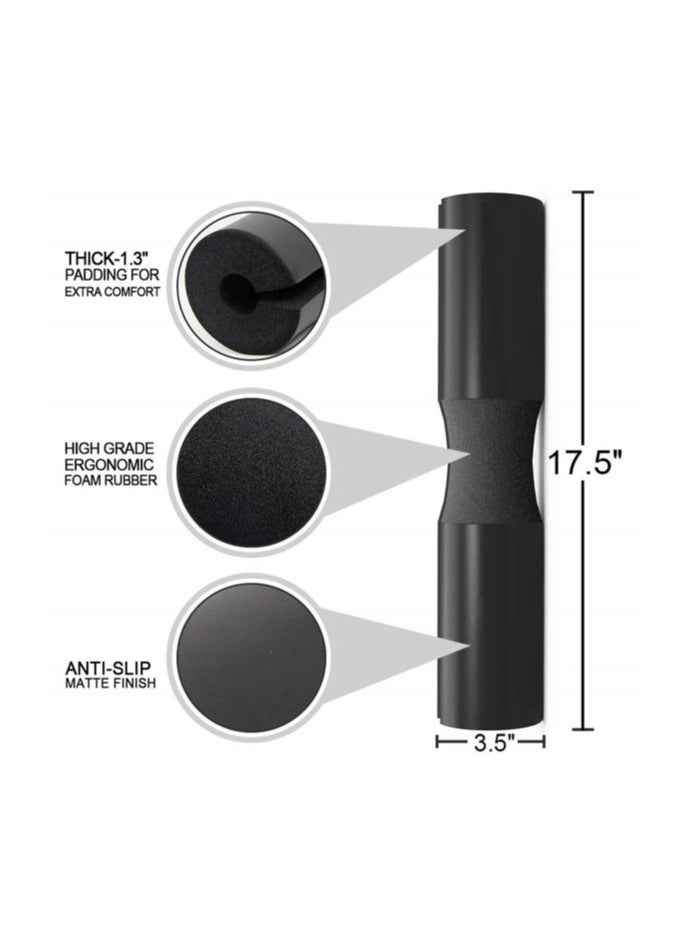 H PRO H PRO Barbell Squat Pad| Neck & Shoulder Protective Pad| Great for Squats, Lunges, Hip Thrusts, Weight Lifting & More| Fit Standard and Olympic Bars Perfectly  - Image 2