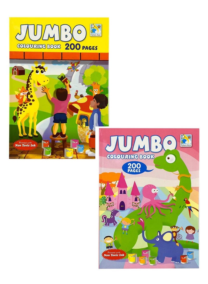 Maped 72-Pieces Coloring Pencil Set With 2 Assorted Jumbo Coloring Books  - Image 2
