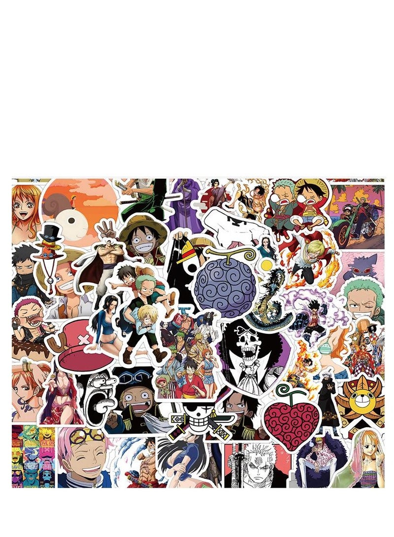 60-Piece Laptop Anime Waterproof Stickers 60 x 90cm - Image 1