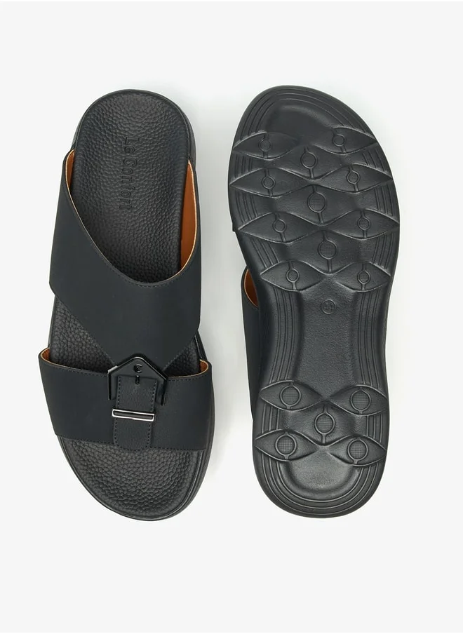 Le Confort Men Solid Slip-On Sandals