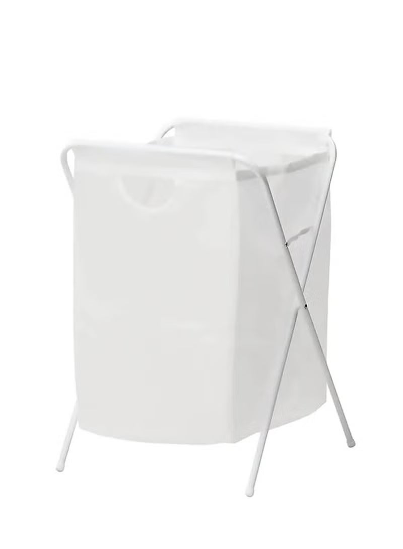 منشر غسيل وسلة غسيل ملابس ، داخلي خارجي, أبيض - Image 2