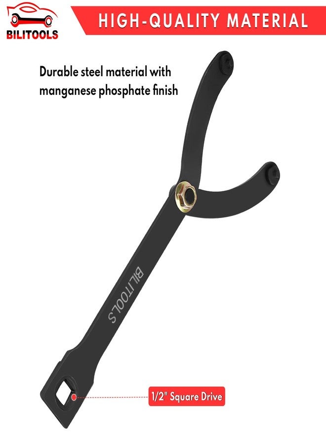 BILITOOLS 15PCS Universal Pulley Holder Tool Kit, 1/2-inch drive ratchet Adjustable Spanner Wrench with Variable Pins 3.5mm, 4mm, 4.5mm, 5mm, 6mm, 6.5mm and 10mm fits Camshaft pulleys. - Image 5