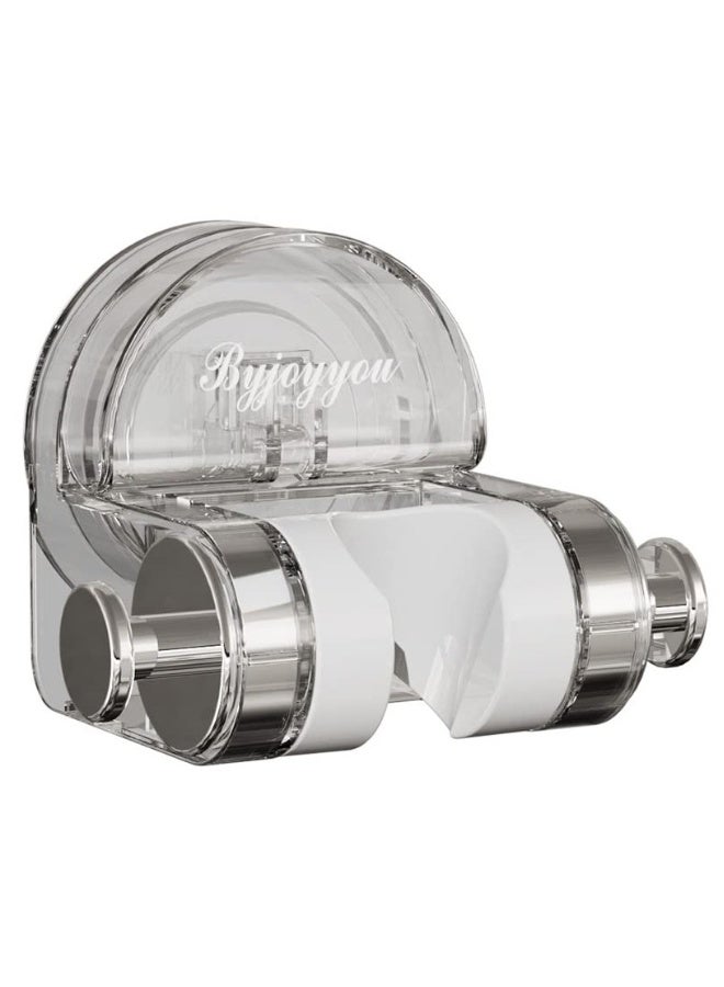Adjustable Vacuum Suction Shower Holder for Bidet Spray, Reusable and Removable Design in Clear Colors - Image 1