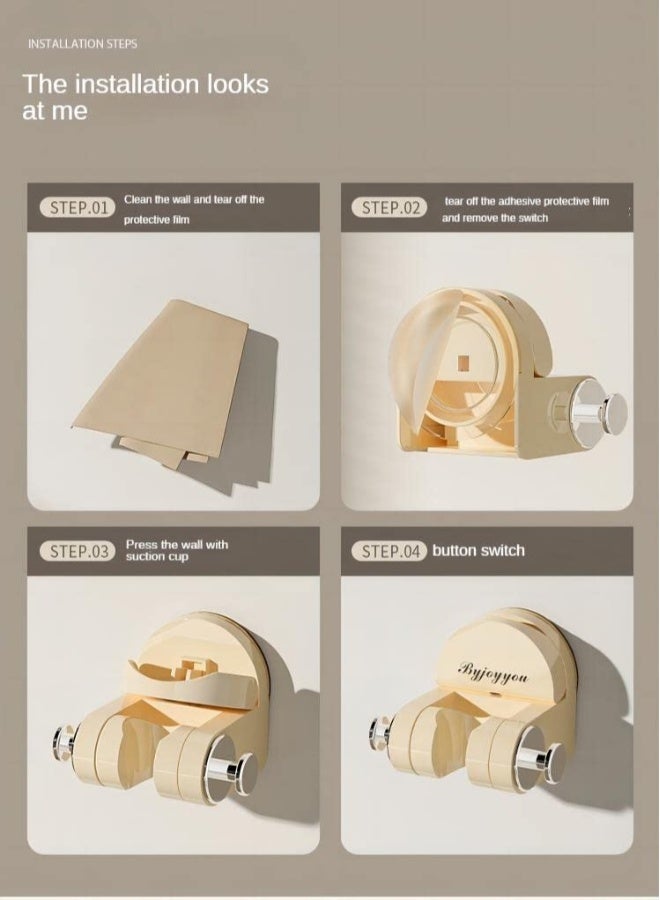 Adjustable Vacuum Suction Shower Holder for Bidet Spray, Reusable and Removable Design in Clear Colors - Image 3