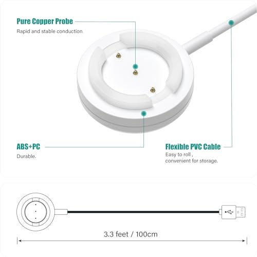 TUSITA Charger Cable Compatible with TOTWOO Bracelet, 2-Pack,1M - Image 4