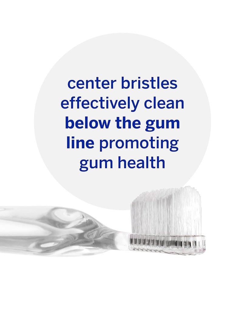 Supersmile فرشاة أسنان كريستال كولكشن من سوبر سمايل  فرشاة تبييض بأسلوب مريح  براءة اختراع 45 شعيرات نايلون ناعمة للبالغين والأطفال لون كورال أبيض - Image 4