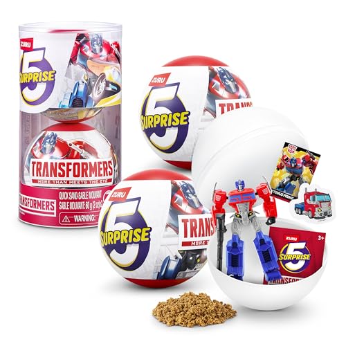 5 Surprise Transformers Series 1 by ZURU Surprise Unboxing Licensed Transformers Collectible Mystery Unboxing Toy for Boys Ages 3 and up 2 Capsules - Image 1
