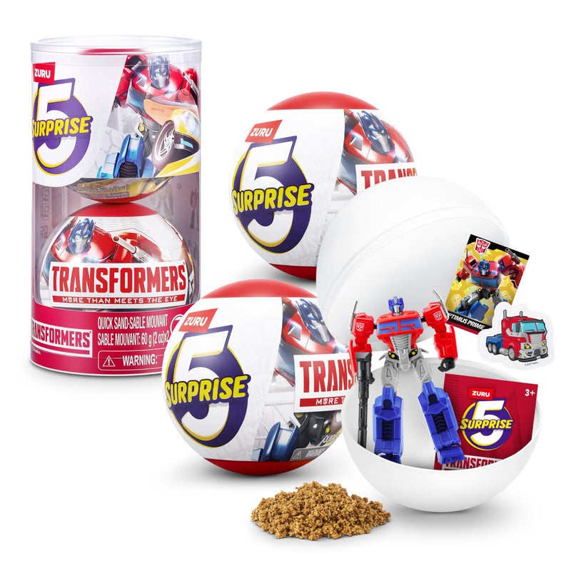 5 Surprise Transformers Series 1 by ZURU Surprise Unboxing Licensed Transformers Collectible Mystery Unboxing Toy for Boys Ages 3 and up 2 Capsules - Image 2